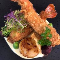 Panko King Prawn with scollop